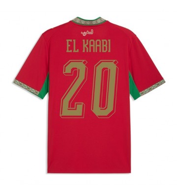 Marocko Ayoub El Kaabi #20 Hemmatröja VM 2026 Kortärmad